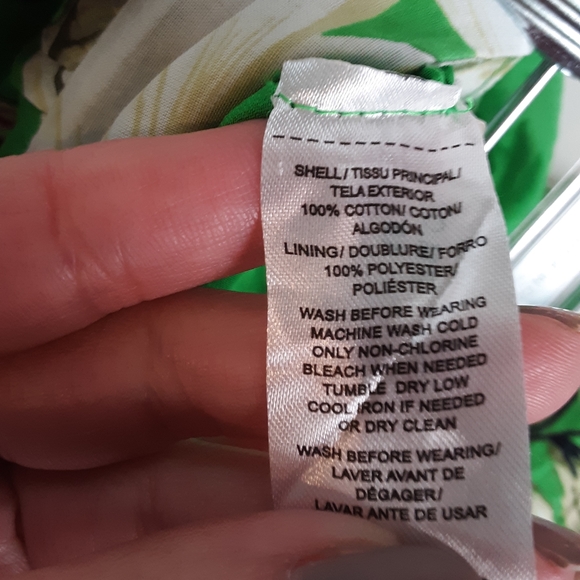 ATF Green Floral Maxi Skirt. Size 10P. - Picture 6 of 6